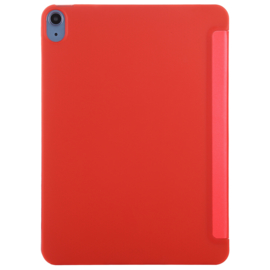 TPU Bescherm-Cover Hoes Map voor iPad Air   10.9  -  Rood    A2316 A2589