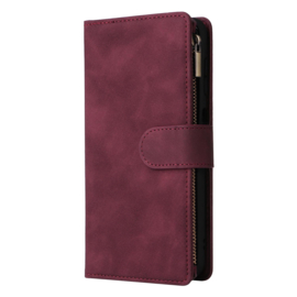 Boek-Cover Etui Hoes - 6-Pas - Portemonnee voor Samsung Galaxy A57     Bordeaux-Rood