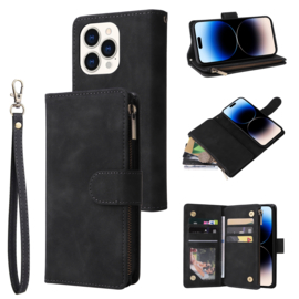 BookCover Wallet Etui voor iPhone 13 Pro Max   6.7   Zwart