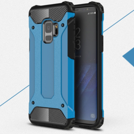 Samsung Galaxy S9 - Hybrid Tough Armor-Case Bescherm-Cover Hoes - Blauw