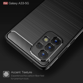 Samsung Galaxy A33 - Flex Armor TPU Bescherm-Hoes Skin - Zwart