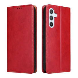 Luxe BookCover Hoes Etui voor Samsung Galaxy A55    Rood