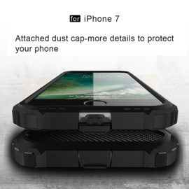 Hybrid Tough Armor-Case Bescherm-Cover Hoes voor iPhone 7 of 8