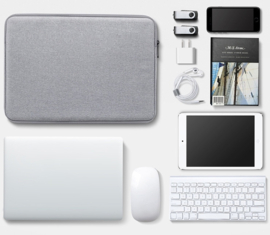 Sleeve Pouch Hoes Etui voor Apple Macbook Air 13"  -  Laptop - 37x 26 - Grijs