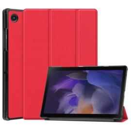 Cover Map Hoes voor Samsung Galaxy Tab A8 10.5  - Rood