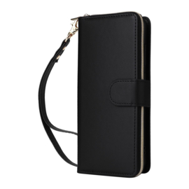 9-Pas Boek-Cover Portemonnee Etui Hoes voor Samsung Galaxy A57   -   Zwart