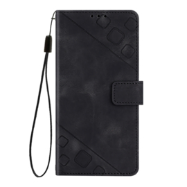 BoekCover Hoes Etui Map voor Apple iPhone 16e    -  Zwart