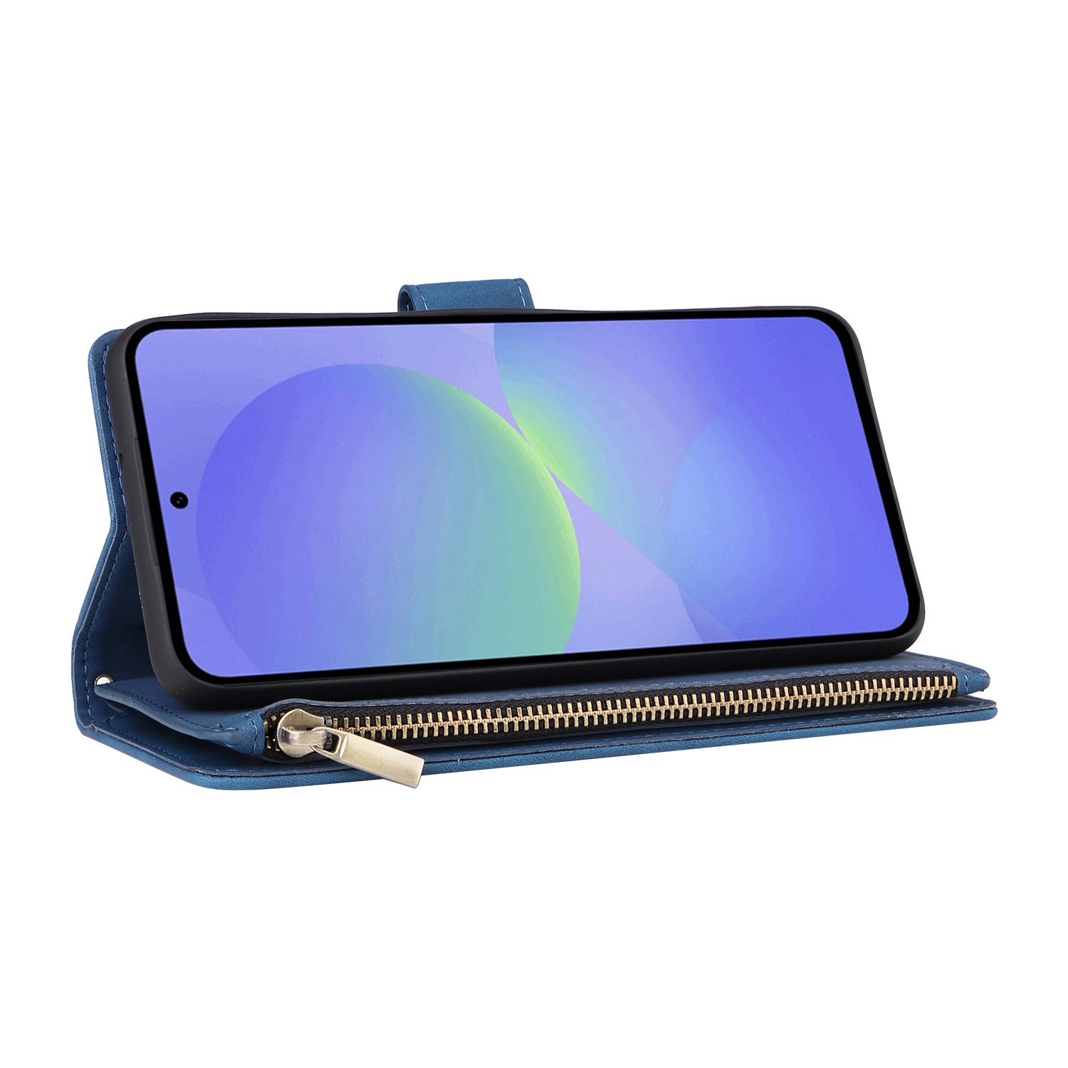 Boek-Cover Portemonne Etui Hoes voor Samsung Galaxy A36  -  A56     Blauw