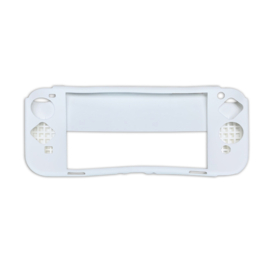 Silicone Bescherm/Grip  Hoes Skin  voor Nintendo Switch OLED - Wit