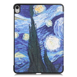 Slim Smart Cover Hoes Map voor iPad Air - 10.9 -  Sterrennacht - Van Gogh. A2316