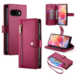 Luxe Portemonnee - Etui  Hoes Tas voor Samsung Galaxy A26  -  A16  -  Met Schouder - Draagkoord -  Rood