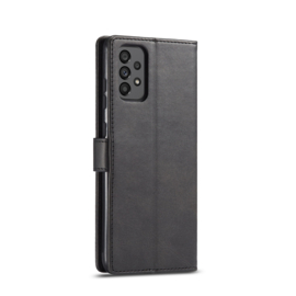 PU BookCover Hoes Etui voor Samsung Galaxy A73    Zwart