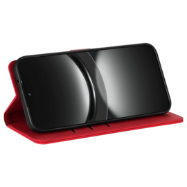 Luxe BoekCover Hoes Etui voor Samsung Galaxy A36 - A56  -  Rood