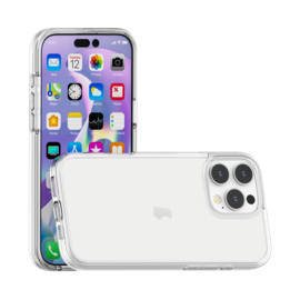 Transparant Hard-Cover Bescherm-Hoes + Screenprotector voor iPhone 16 PRO MAX