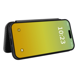Slim Carbon  Cover Hoes Etui voor iPhone 15    Zwart - Carbon A3090