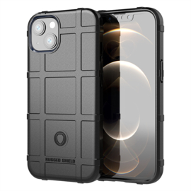 Armor-Cover TPU Bescherm-Hoes Skin voor iPhone 13 Mini   Zwart