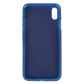 Slim Carbon Bescherm-Hoes Skin  voor iPhone X - XS    Blauw