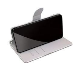 BookCover Hoes Etui voor Samsung Galaxy A12    Witte Kat