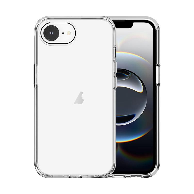 Transparant Hard-Cover Bescherm-Hoes + Screenprotector voor iPhone 16e