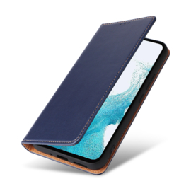 Luxe BookCover Hoes Etui voor Samsung Galaxy A54     Blauw