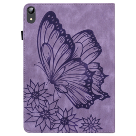 Vlinder - Bescherm-Etui Map voor iPad Mini 6 - Mini 7  - Paars