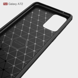 Flex Armor TPU Bescherm-Hoes Skin voor Samsung Galaxy A72   Zwart
