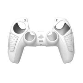 Grip Silicone Hoes / Skin voor Playstation 5 PS5 DualSense Controller  -  Wit  - V2