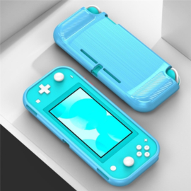 TPU Bescherm Hoes Skin voor Nintendo Switch Lite - Blauw-Carbon