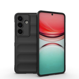 TPU Grip Bescherm-Hoes Skin Cover voor  Samsung Galaxy S26  - Zwart