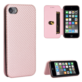 Slim Carbon  Cover Hoes Etui voor iPod Touch   Roze