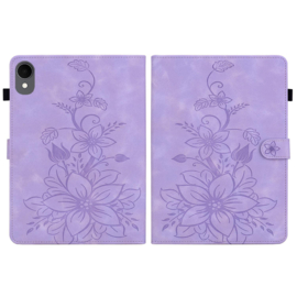 Bescherm-Etui Hoes Map voor Samsung Galaxy Tab S11 - 11"- Lelie - Paars
