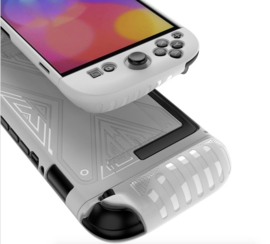 Grip TPU Bescherm-Skin Hoes Cover voor Nintendo Switch 2 -  Wit