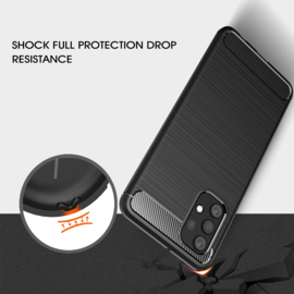Samsung Galaxy A32 4G - Flex Armor TPU Bescherm-Hoes Skin - Zwart