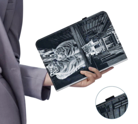 Bescherm-Etui Hoes Map voor Samsung Galaxy Tab S11 - 11"- Tijger Kittens"