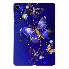 TPU Flex Bescherm- Hoes Cover Skin voor Galaxy Tab A9 PLUS 11  -  Vlinder Blauw