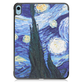 Bescherm-Cover Hoes Map voor iPad 10th 10.9 -  2022    Van Gogh's Sterrennacht