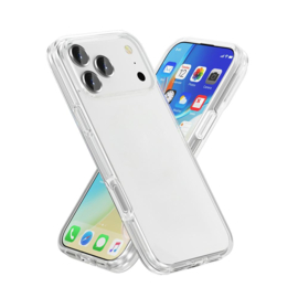 Transparant Hard-Cover Bescherm-Hoes + Screenprotector voor Apple iPhone 17 PRO MAX