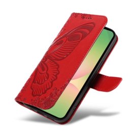 BoekCover Hoes Etui voor Samsung Galaxy A57  -  Vlinder -  Rood - V1*