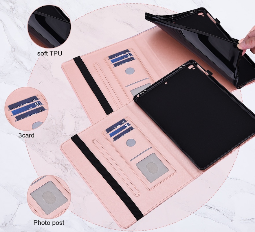 Bescherm-Etui Hoes Map voor Xiaomi Redmi Pad SE - 11  -  Vlinders -  Roze
