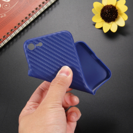 Ultra Thin Bescherm-Hoes Skin  voor iPhone 7 of 8 - Carbon Blauw