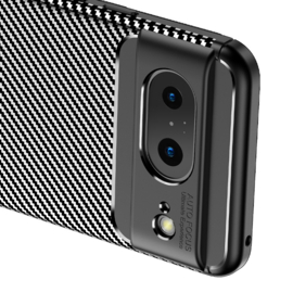 Google Pixel 8  - Carbon TPU Bescherm-Hoes Skin - Zwart