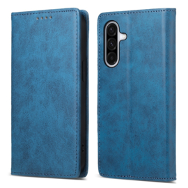 Luxe BookCover Hoes Etui voor Samsung Galaxy A36 - A56 -  Blauw