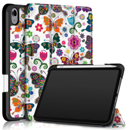 Bescherm-Cover Hoes Map voor iPad Mini 6  - Vlinders