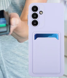 TPU Bescherm-Hoes Skin Cover met Pas-vak voor Samsung Galaxy S26 -  Paars