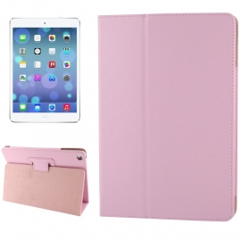 PU Bescherm-Opberg Map Hoes Etui voor iPad Air  Roze