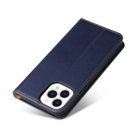 Luxe BookCover Hoes Etui voor iPhone 15  PRO MAX   Blauw