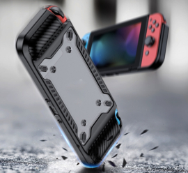Grip TPU Bescherm Hoes Cover voor Nintendo Switch  OLED - Zwart