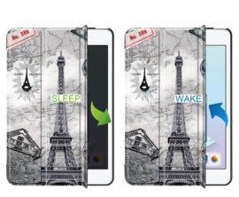 Bescherm-Cover Map Hoes Etui  voor iPad Mini   - Parijs
