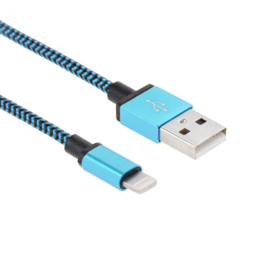Luxe Metalen Lightning Oplader - Data USB Kabel voor iPhone - iPad  2m  Roze
