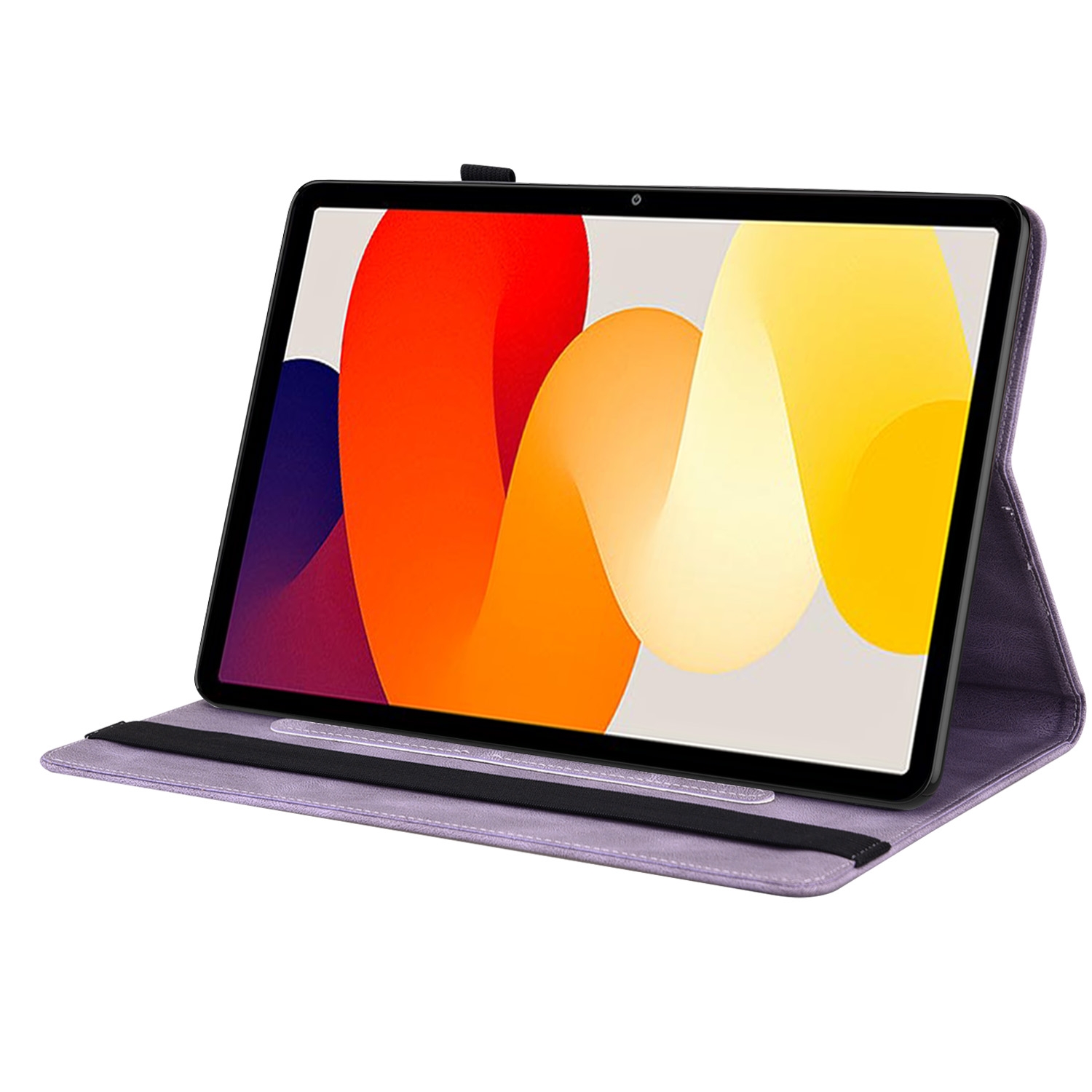 Bescherm-Etui Hoes Map voor Xiaomi Redmi Pad SE - 11  -  Vlinder -  Paars